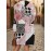 Women'S Plus Size Black & Pink Floral Print Sweater Dress - All-Season Machine Washable Long Sleeve Sweater with A-Line Silhouette, Soft Comfortable Pullover for Everyday & Formal Outfits, Casual to Semi-Formal Wear, Cozy Fall Winter Sweater Dress (