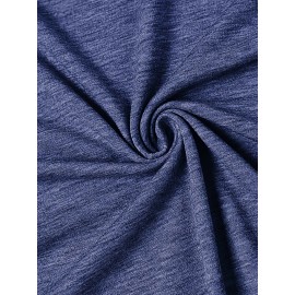 5pcs Plus Size Women'S Tops | Courage Heartbeat Just Breathe Pattern Print, Literary Style, Casual Versatile Round Neck, Comfortable Breathable, Oversized Loose Fit, 1XL-5XL Size