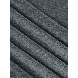 5pcs Plus Size Women'S Tops | Courage Heartbeat Just Breathe Pattern Print, Literary Style, Casual Versatile Round Neck, Comfortable Breathable, Oversized Loose Fit, 1XL-5XL Size