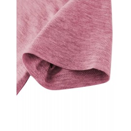 5pcs Plus Size Women'S Tops | Courage Heartbeat Just Breathe Pattern Print, Literary Style, Casual Versatile Round Neck, Comfortable Breathable, Oversized Loose Fit, 1XL-5XL Size