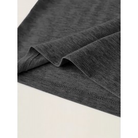 5pcs Plus Size Women'S Tops | Courage Heartbeat Just Breathe Pattern Print, Literary Style, Casual Versatile Round Neck, Comfortable Breathable, Oversized Loose Fit, 1XL-5XL Size