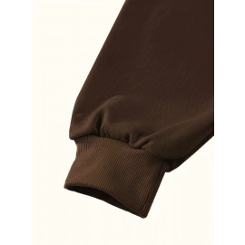 Elegant Women'S Game Day Crew Neck Sweatshirt | 260g, Long Sleeve, Geometric-Pattern, FallWinter Collection, Casual Style, Regular Fit