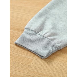 Elegant Women'S Game Day Crew Neck Sweatshirt | 260g, Long Sleeve, Geometric-Pattern, FallWinter Collection, Casual Style, Regular Fit