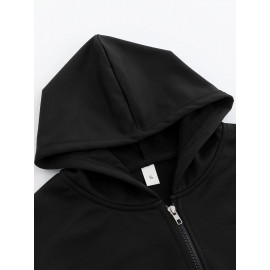 Women'S Light Pink Celestial Night Sky Hooded Jacket - Stretch All-Season Coat with Moon & Stars Back Print, Bohemian-Inspired Design, Machine Washable Casual Outerwear, Drawstring Hood & Long Sleeves for Everyday to Special Occasions (No Belt Requi