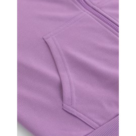 Women'S Light Pink Celestial Night Sky Hooded Jacket - Stretch All-Season Coat with Moon & Stars Back Print, Bohemian-Inspired Design, Machine Washable Casual Outerwear, Drawstring Hood & Long Sleeves for Everyday to Special Occasions (No Belt Requi