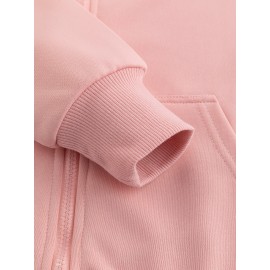 Women'S Light Pink Celestial Night Sky Hooded Jacket - Stretch All-Season Coat with Moon & Stars Back Print, Bohemian-Inspired Design, Machine Washable Casual Outerwear, Drawstring Hood & Long Sleeves for Everyday to Special Occasions (No Belt Requi