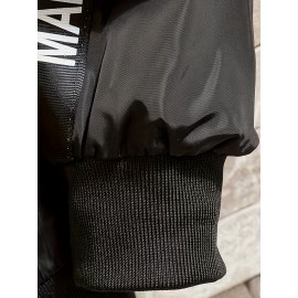 Men'S Color Block Hooded Trench Coat with Red/ Contrast Sleeves & Body - Casual Modern Jacket, Geometric Pattern, Regular Fit, Adjustable Hood & Zipper Closure, Versatile Outerwear for Teens & Young Adults, All-Season Durable Coat