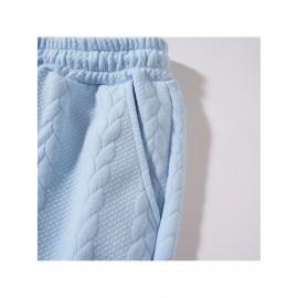 Men Casual Fashion Solid High Neck Knit Long Sleeved Warm Set Stand Collar Tops