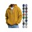 Multi-Color Waffle-Knit Half-Zip Hoodie Oversized Casual-Style Daily Outfit Comfortable Piece