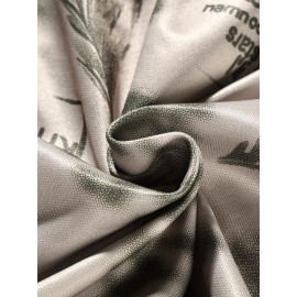 Men's Spring/Summer Baseball Collar Jacket, Lock Edge Lightweight Jacket, Knitted Polyester Braid Micro Elastic Feather Printed Jacket, Lightweight Fashion Casual Jacket, College Style Jacket