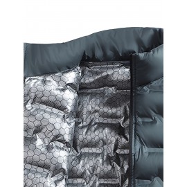 Men'S Stand Collar Thin Jacket | Casual Style, Regular Fit, Filler, Pocket Details, Autumn-Winter Trendy Short Coat