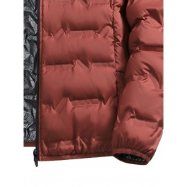 Men'S Stand Collar Thin Jacket | Casual Style, Regular Fit, Filler, Pocket Details, Autumn-Winter Trendy Short Coat