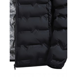 Men'S Stand Collar Thin Jacket | Casual Style, Regular Fit, Filler, Pocket Details, Autumn-Winter Trendy Short Coat