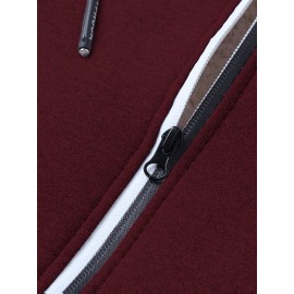 Men'S Fleece Lined Hooded Anorak | Thermal Winter Jacket, New Warm Windbreaker, Four-Season Cold Weather Coat, Regular Fit, Fabric