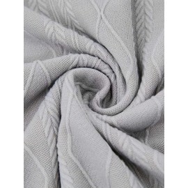 Men'S Jacquard Coat for Fall And Winter, Ideal for Relaxed Outdoor Use, Cardigan Style