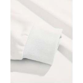 Personalized Custom Photo/Text Men's Sweatshirt - Custom Pictures, Family/Pet Photos, Add Your Own Text, Neutral Style Sweater for Christmas Gifts, Soft Comfortable Round Neck Pullover, Machine Washable (Upload Your Own Designs)