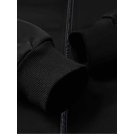 [Trendy Printed Jacket] Men's Printed Trendy Hot-Selling Autumn/Winter High-End Casual Youth Jacket Collar Stylish Versatile Top Jacket Coat