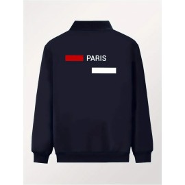 [Trendy Printed Jacket] Men's Printed Trendy Hot-Selling Autumn/Winter High-End Casual Youth Jacket Collar Stylish Versatile Top Jacket Coat