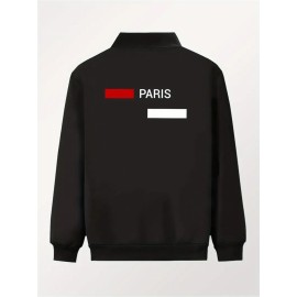 [Trendy Printed Jacket] Men's Printed Trendy Hot-Selling Autumn/Winter High-End Casual Youth Jacket Collar Stylish Versatile Top Jacket Coat