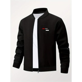 [Trendy Printed Jacket] Men's Printed Trendy Hot-Selling Autumn/Winter High-End Casual Youth Jacket Collar Stylish Versatile Top Jacket Coat